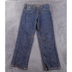 Rocawear Jeans Mens 36 Blue Denim Straight Leg Embroidered Back Pocket Hip Hop